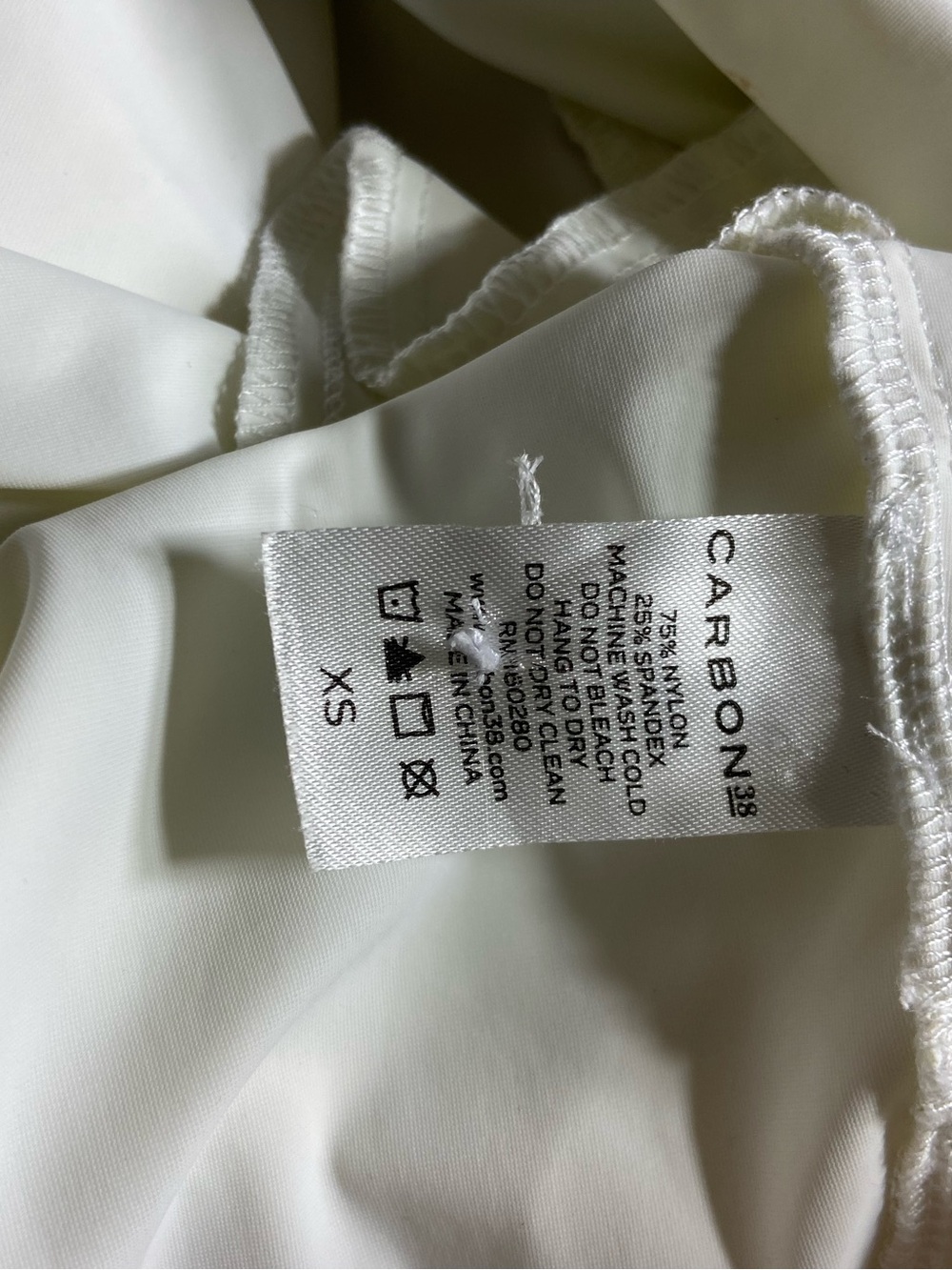 Carbon38 Off White Oversized Tunic Long Button Up Down Shirt Midi Dress XSmall - Picture 12 of 14